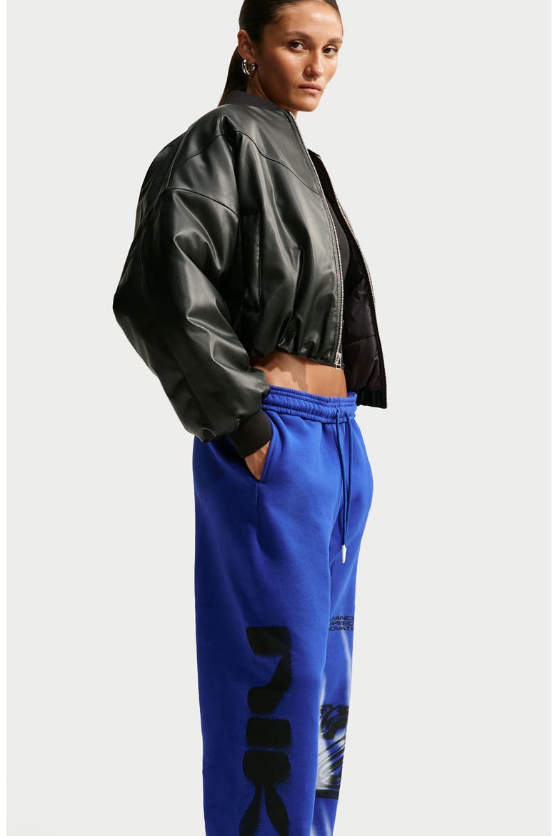 Wide Leg Fleece Pants, Alternate, color, OLD ROYAL/ SAIL