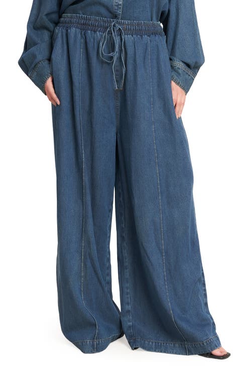 Denim Pull-On Pants (Plus)