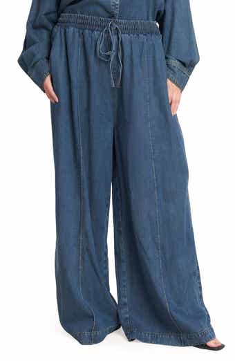 Denim Pull-On Pants