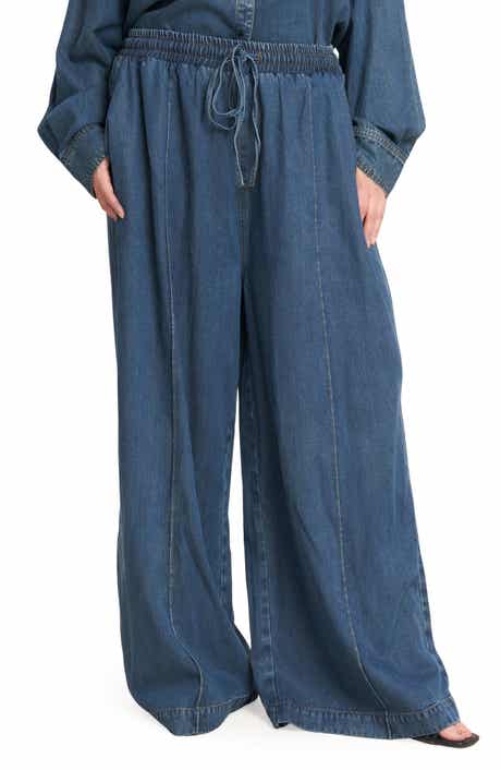 FLYING TOMATO Denim Pull-On Pants