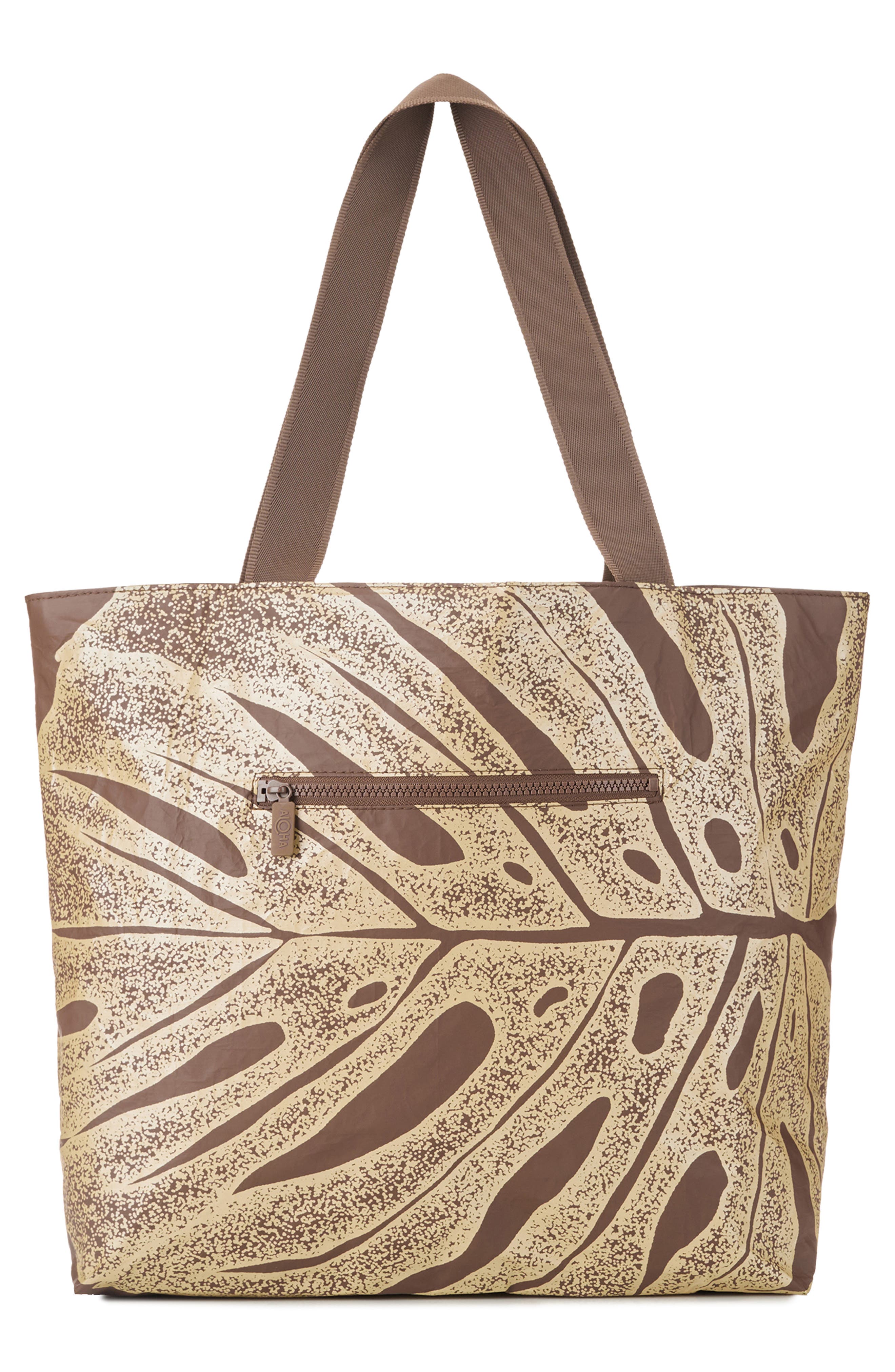 Aloha Collection Day Tripper Deliciosa Water Restitant Tote, Alternate, color, Luster/ Coconut