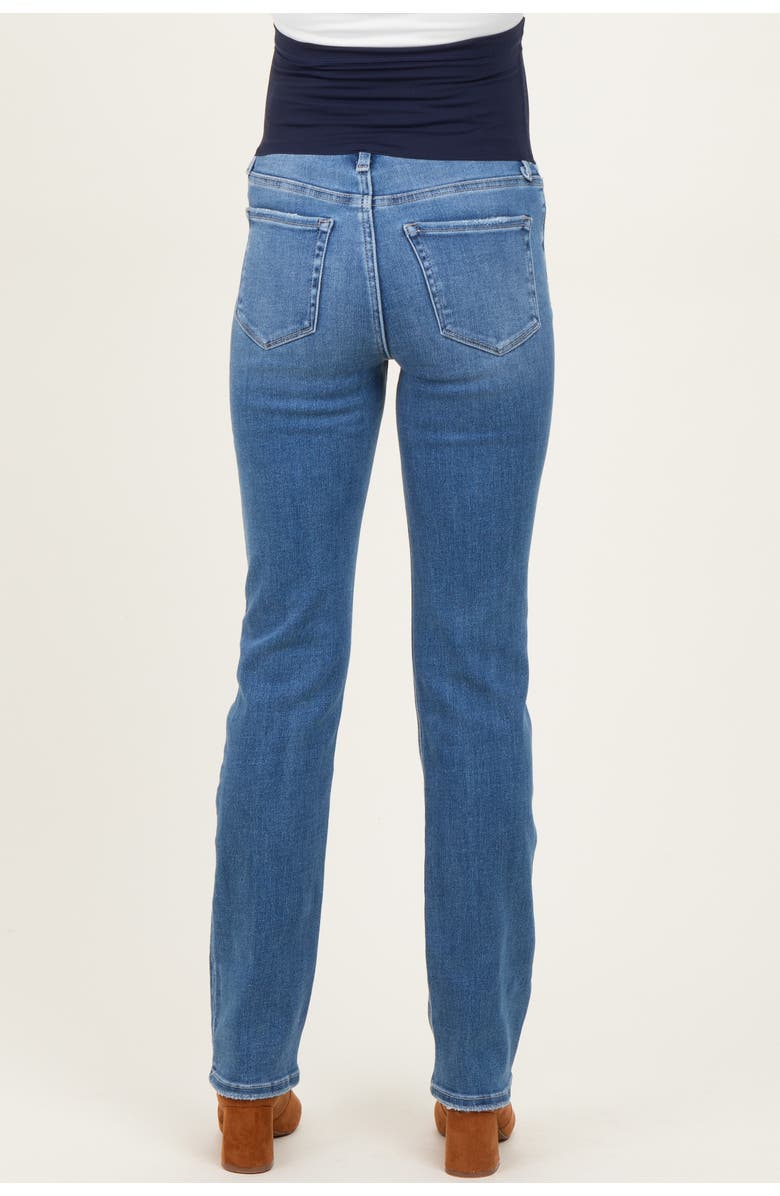 PinkBlush Slim Straight Leg Maternity Jeans, Alternate, color, Blue
