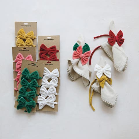 Velvet Ribbon Cotton Napkin Ties