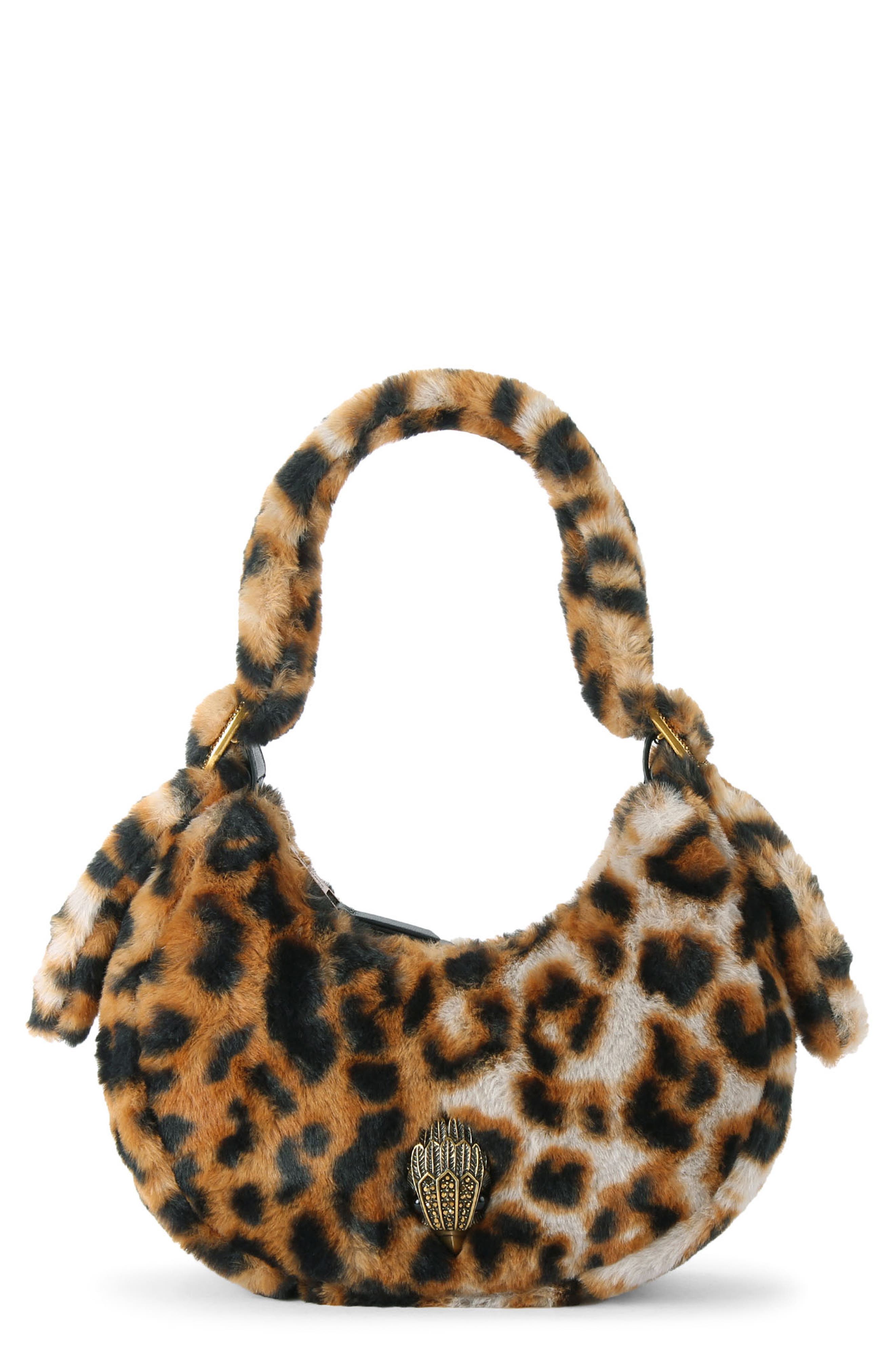 Kurt Geiger London Small Kensington Puff Faux Fur Hobo Bag, Main, color, 