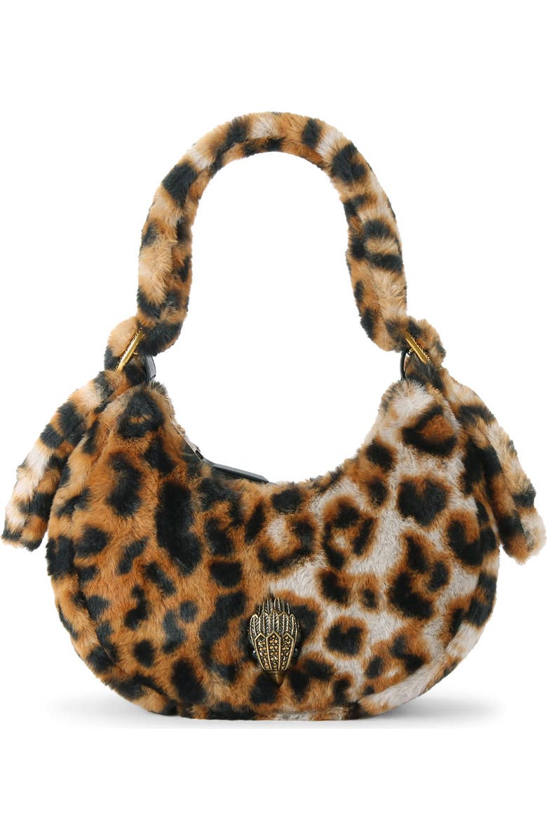 Kurt Geiger London Small Kensington Puff Faux Fur Hobo Bag, Main, color,