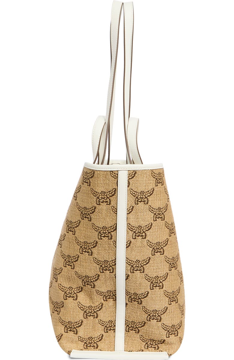 MCM Himmel Medium Shopper Tote Bag, Alternate, color, Natural