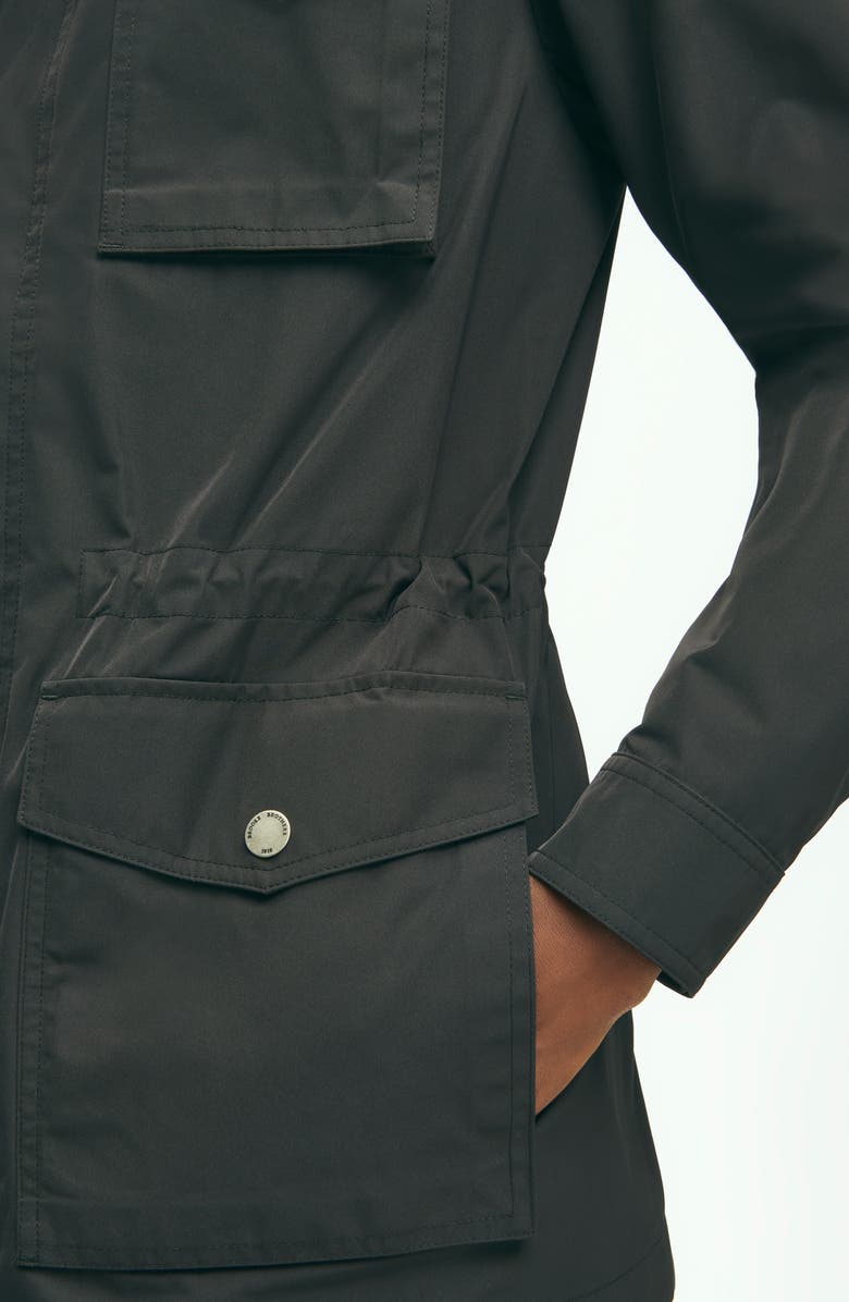 Brooks Brothers Water Repellent Field Jacket with Hood, Alternate, color, 