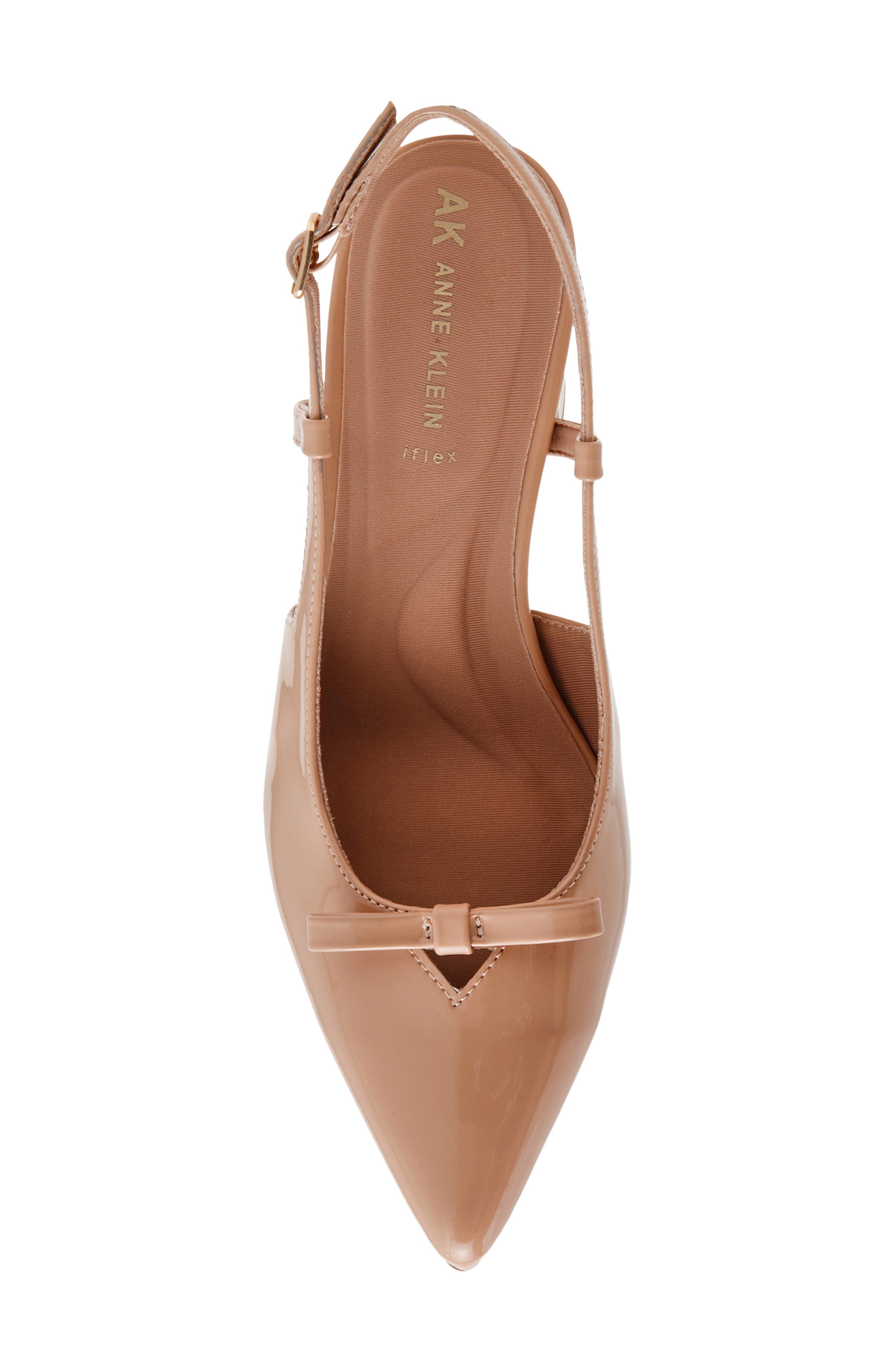 Blinda Pointed Toe Slingback Pump, Alternate, color, NUDE PATENT