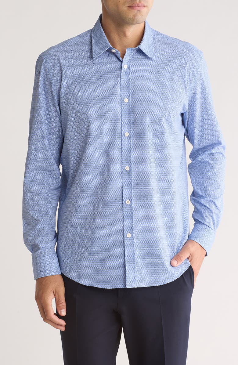 BOSS Liam Kent Regular Fit Stretch Button-Up Shirt, Main, color,