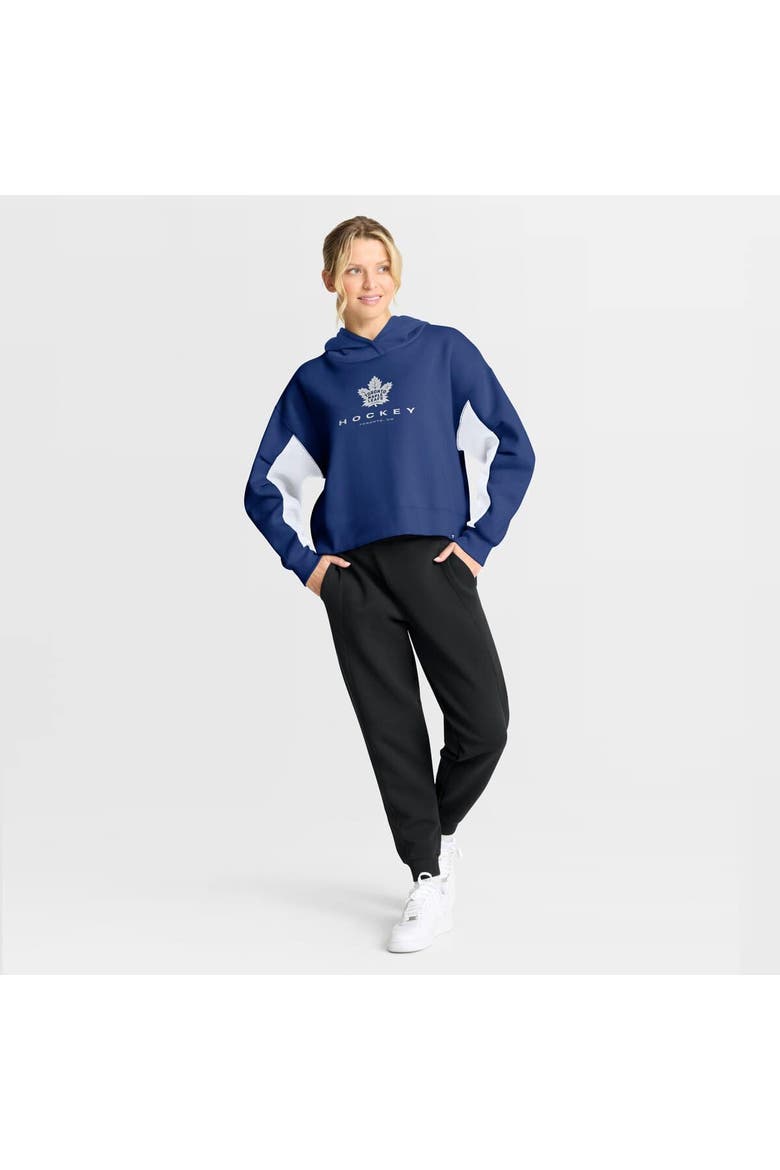 Women's Fanatics Blue Toronto Maple Leafs Back Check Boxy Hoodie, Alternate, color, Blue