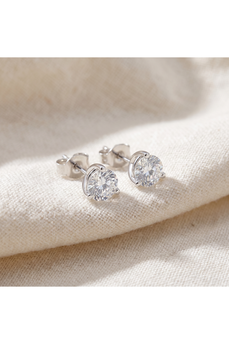 F/SI1 2ct Lab Grown Diamond Martni Studs 14k Gold, Alternate, color, 14k Yellow Gold