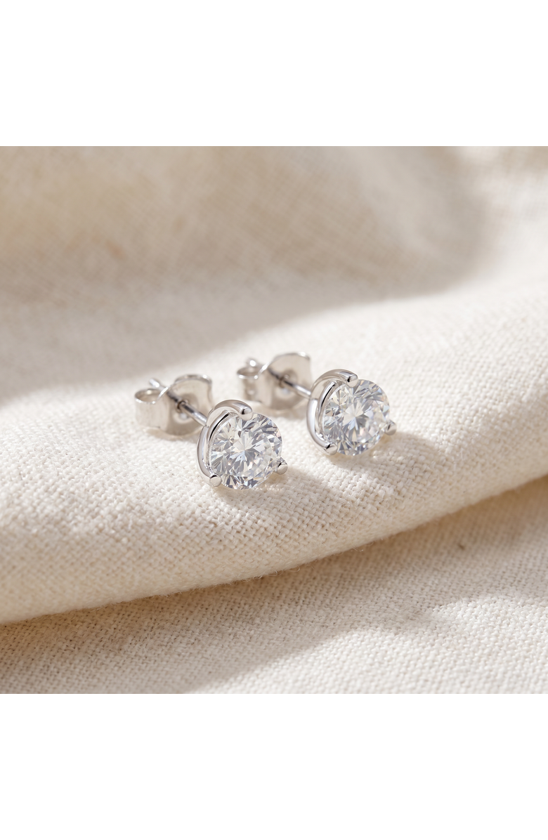 Bliss Diamond F/SI1 2ct Lab Grown Diamond Martni Studs 14k Gold, Alternate, color, 14K White Gold