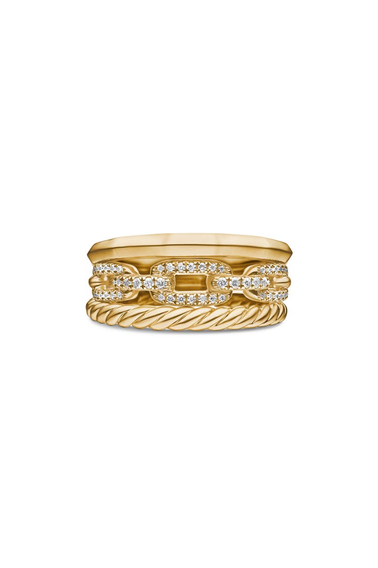 Stax Narrow Diamond Ring, Main, color, YELLOW GOLD
