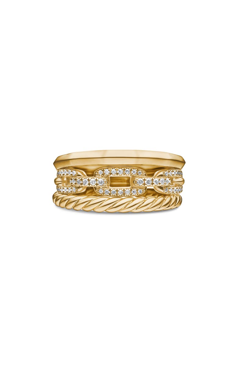 David Yurman Stax Narrow Diamond Ring, Main, color, 