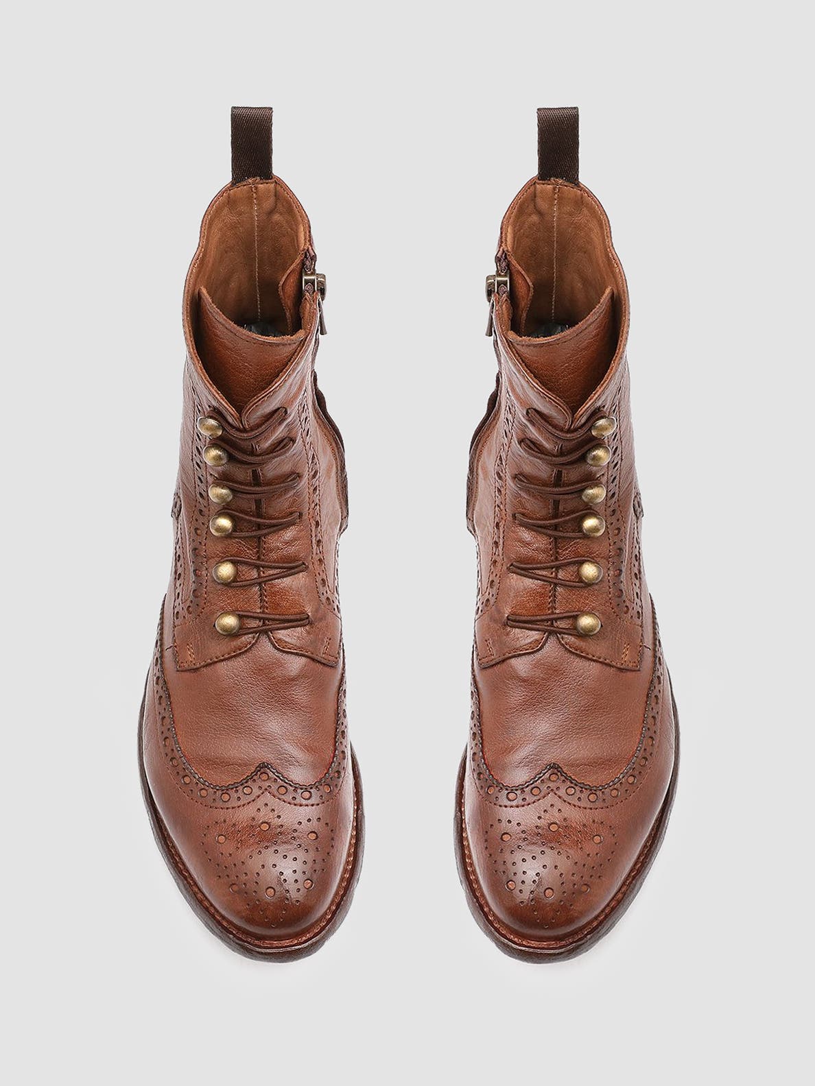 Lexikon 131 Leather Brogue Ankle Boots - image 4