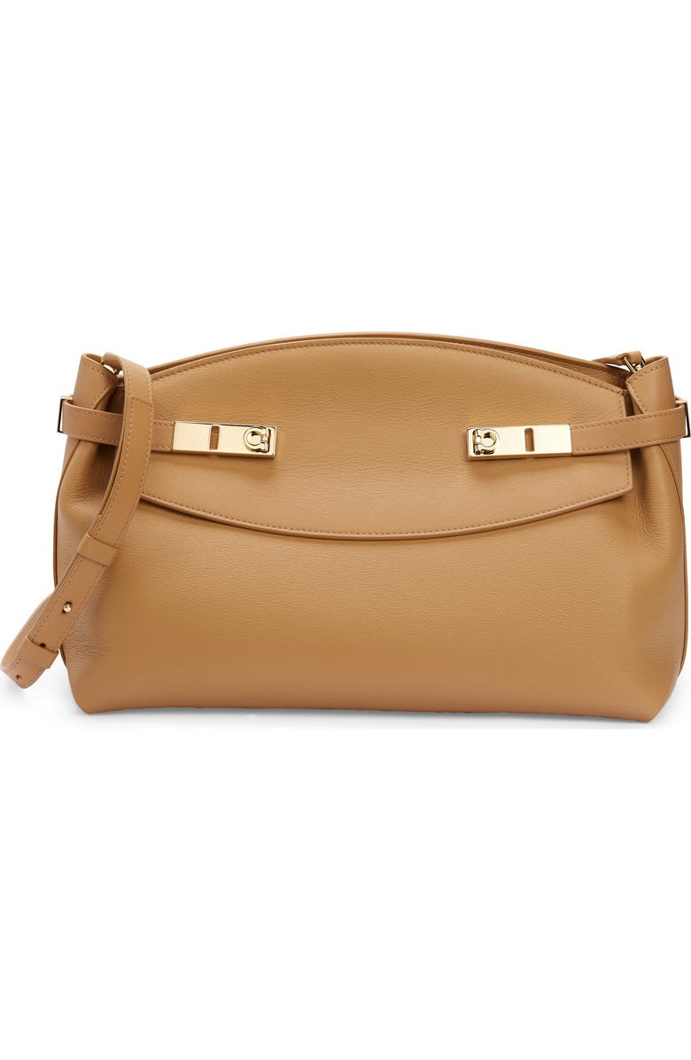 FERRAGAMO Large Hug Pouch Bag, Main, color,