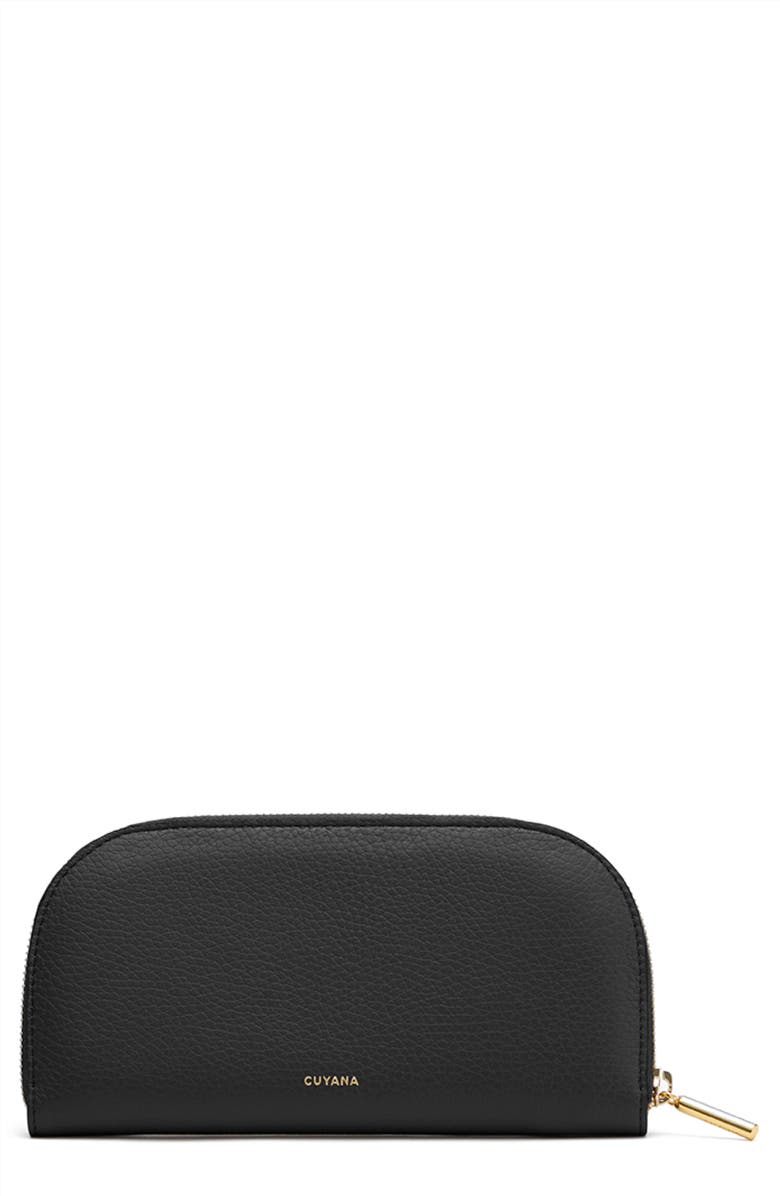 Cuyana Curved Leather Wallet, Main, color,