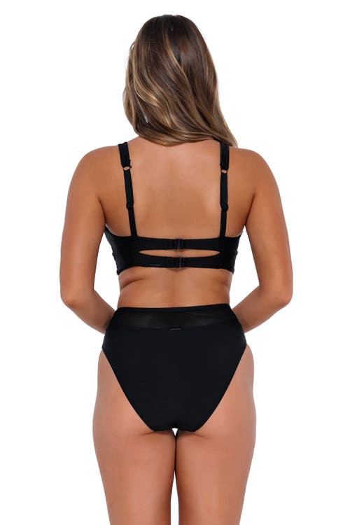 Sunsets Annie High Waist Bikini Swim Bottoms in Black  product