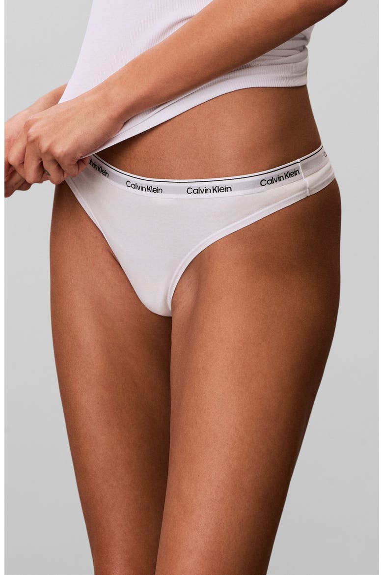 Assorted 5-Pack Cotton Blend Thongs, Alternate, color, SHORELINE/BLUE/ WHITE/GH/BLU