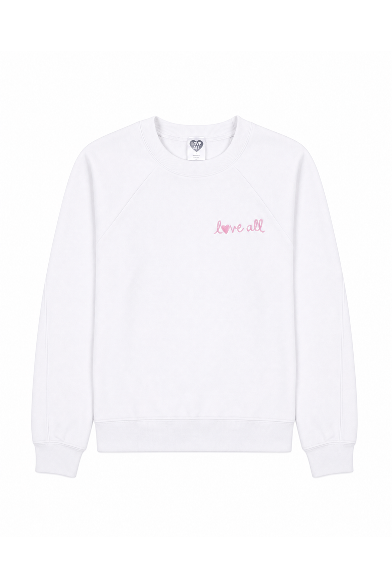 Womens Love All Crew, Alternate, color, Black