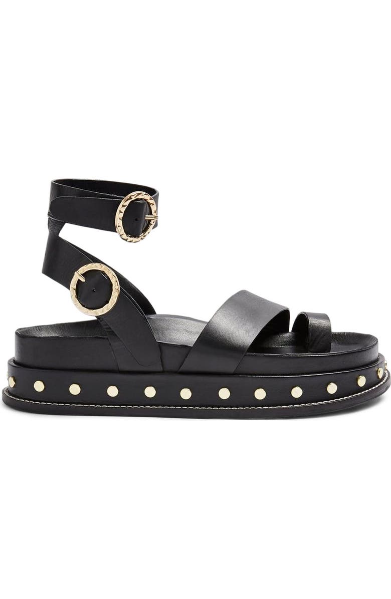 Topshop Fawn Studded Platform Sandal, Alternate, color,