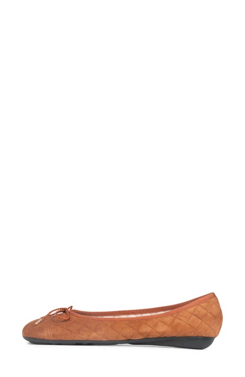Paul Mayer Best Cap Toe Ballet Flat In Brown