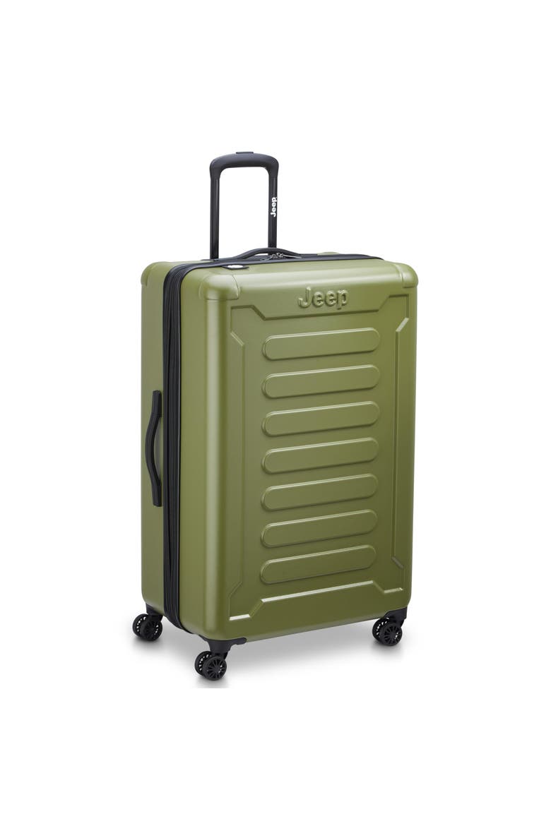 JH004C Checked-Large 28 Inch Hardside Expandable Luggage with Spinner Wheels, Alternate, color, Avocado