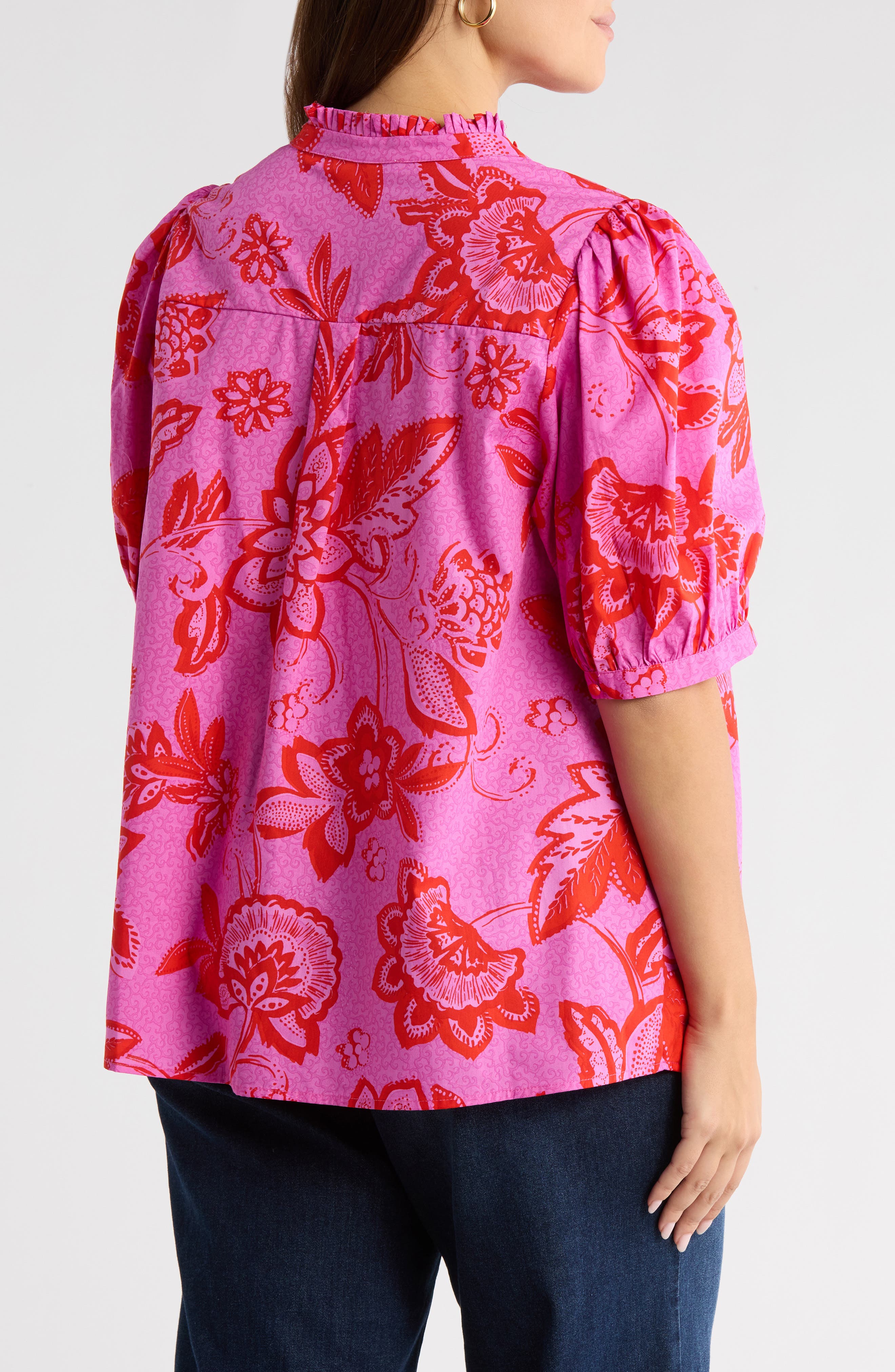 Weirly Floral Print Top - image 2