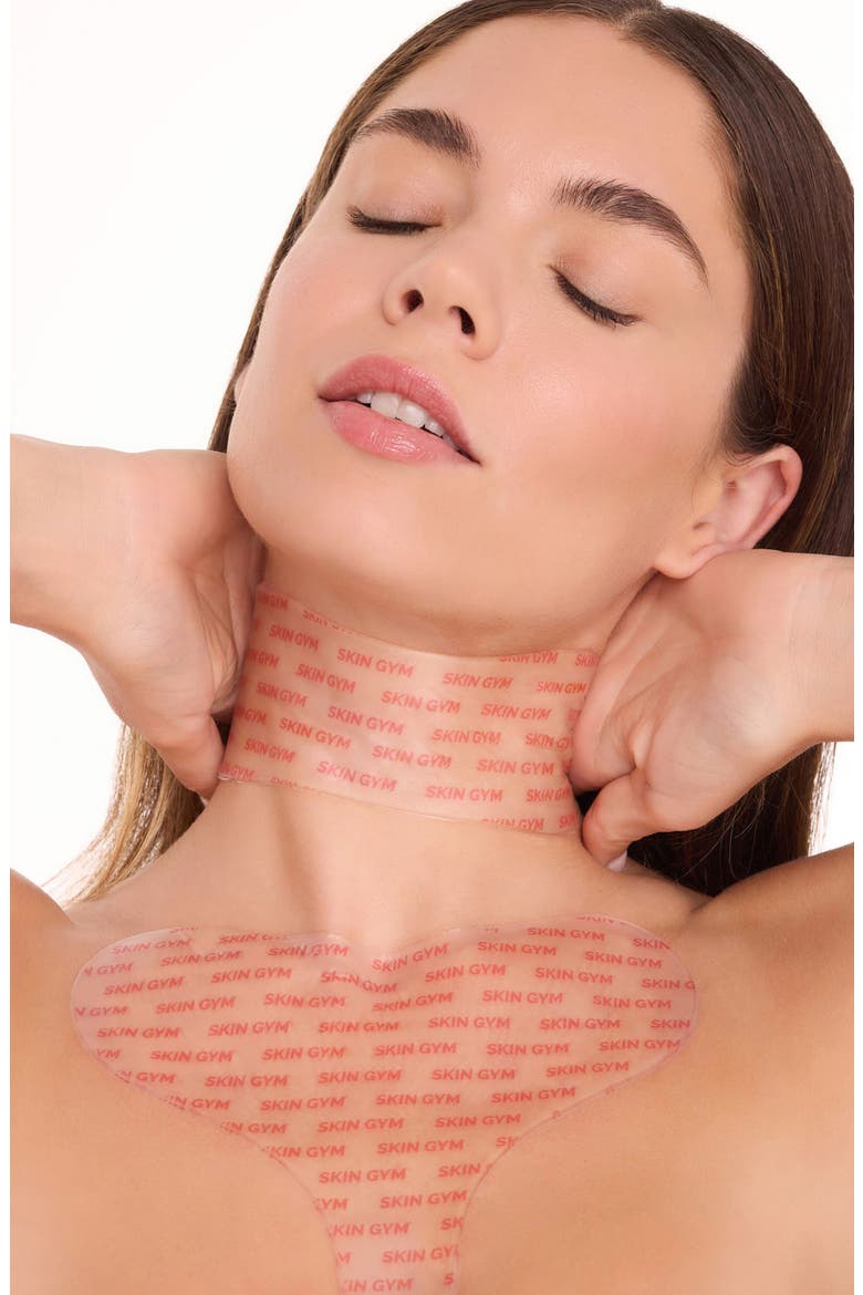Reusable Neck Wrinkle Patch, Alternate, color, PINK