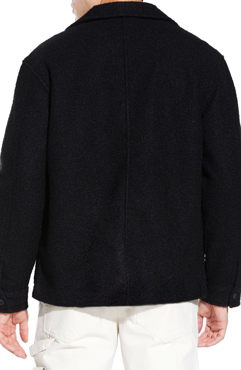 Civil Society Relaxed Fit Bouclé Chore Jacket, Alternate, color, Black