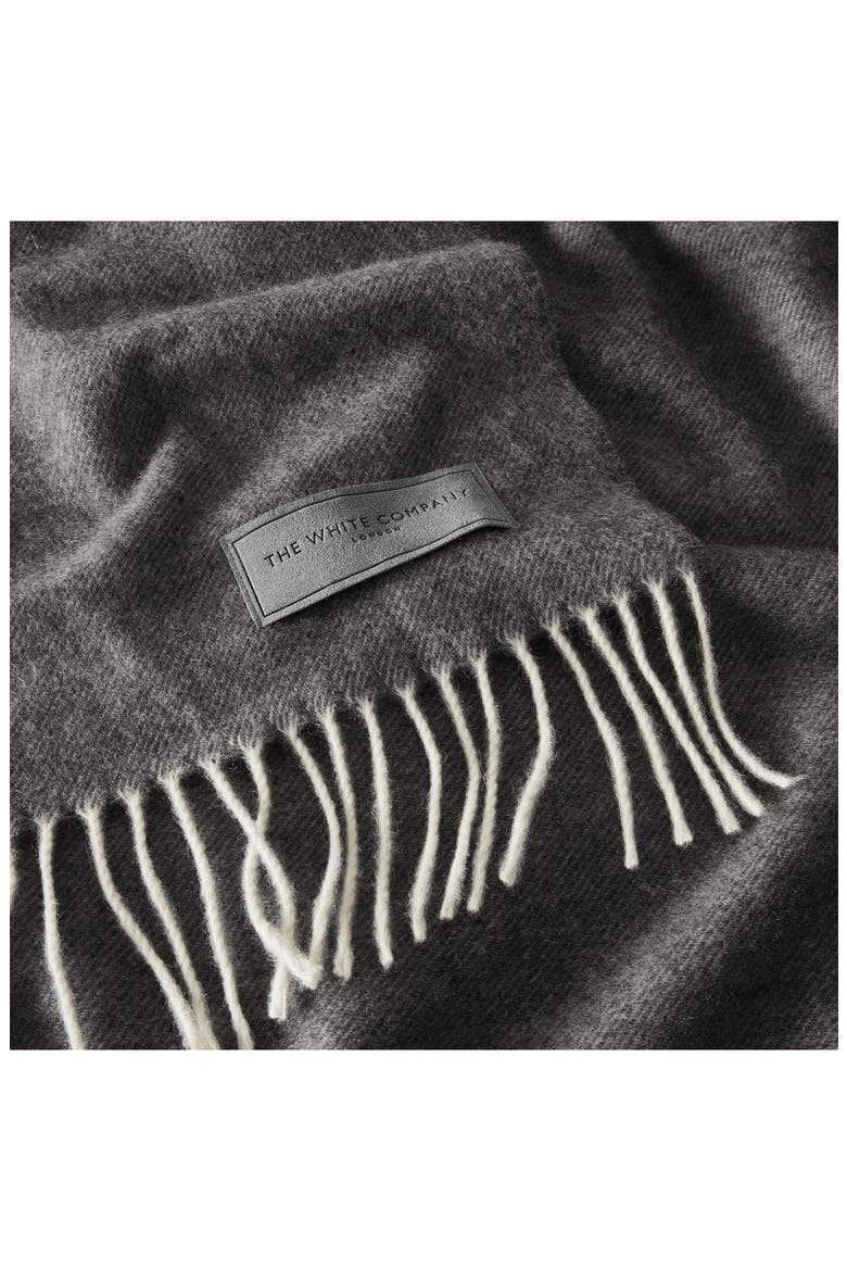 Pure Cashmere Throw, Alternate, color, CHARCOAL