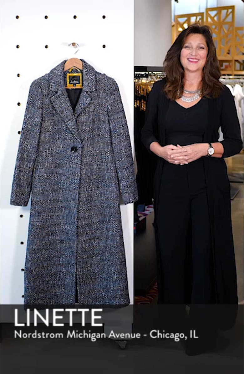 Tweed Reefer Maxi Coat, sales video thumbnail