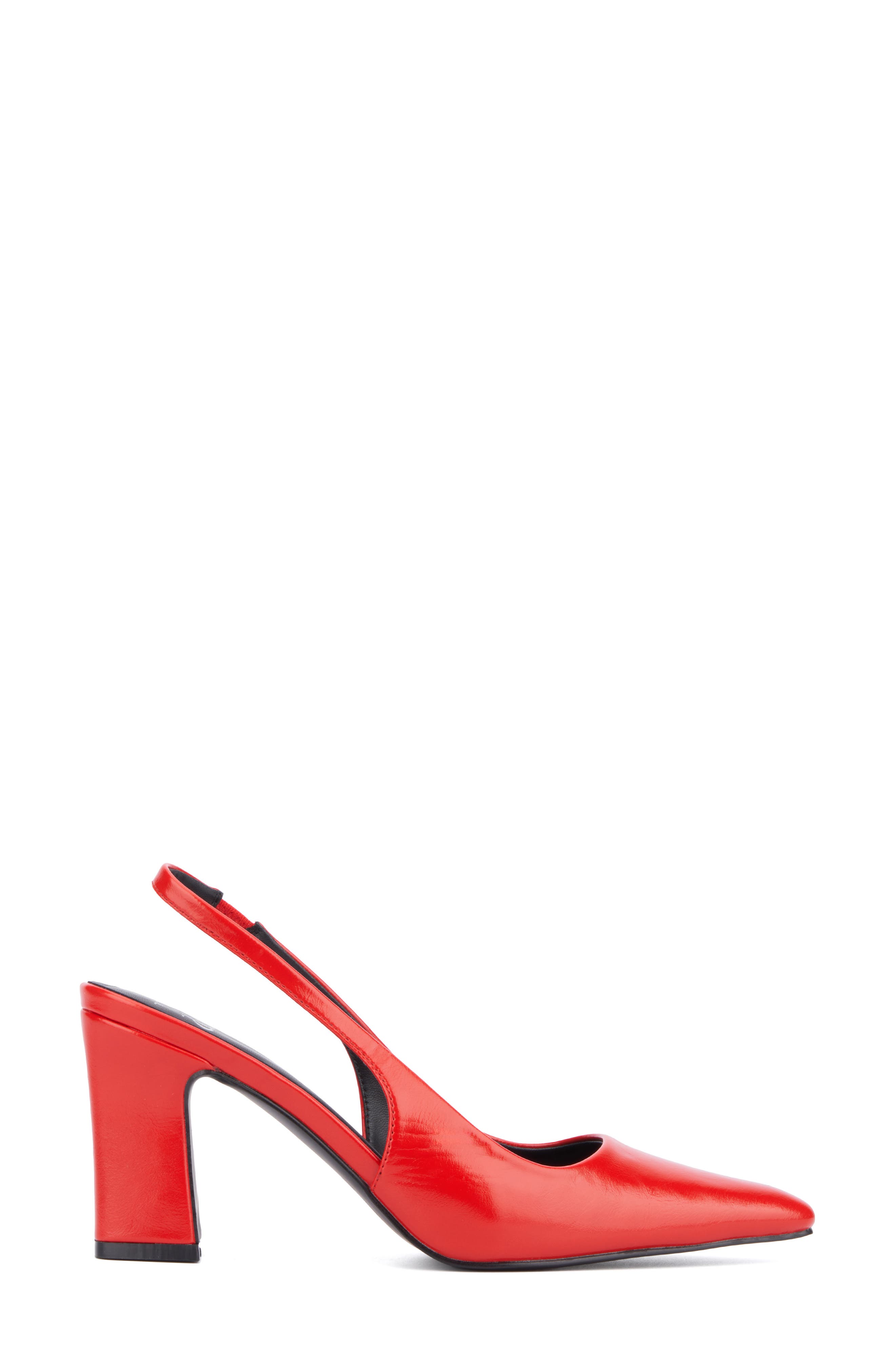 NEW YORK AND COMPANY Theresa Slingback Pump, Alternate, color, Red