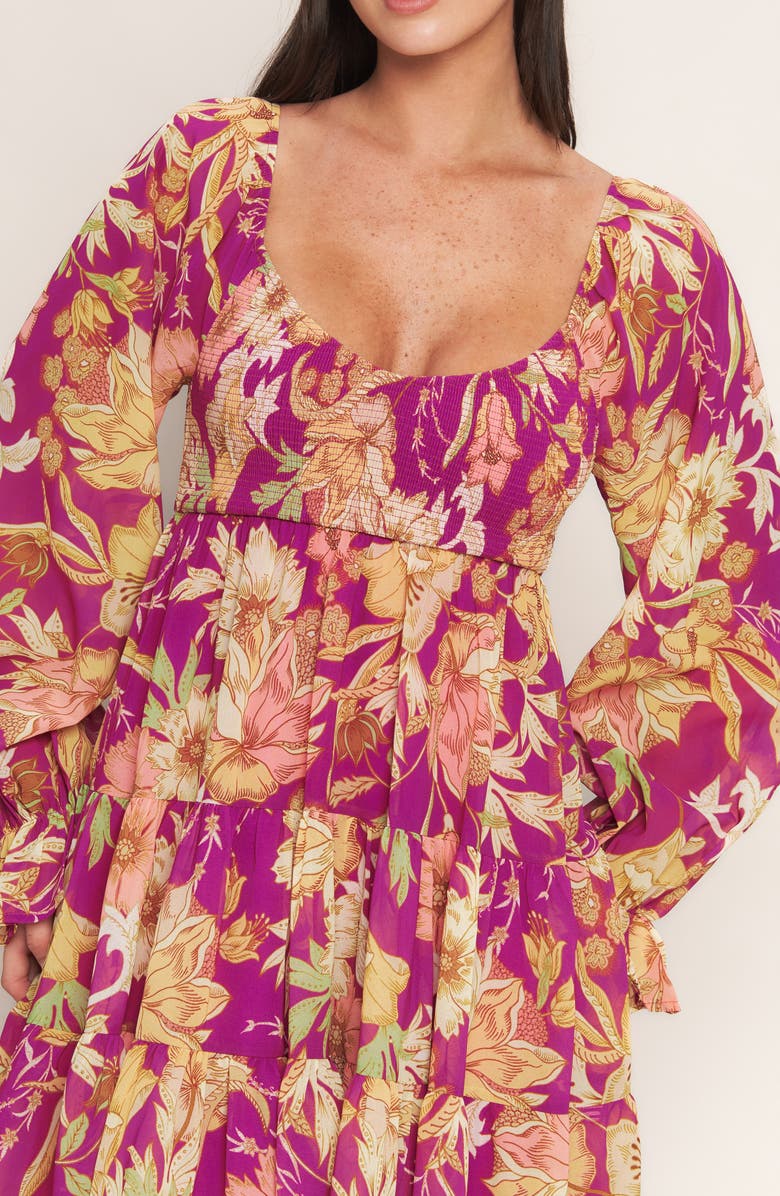 FLYING TOMATO Long Sleeve Minidress, Alternate, color,