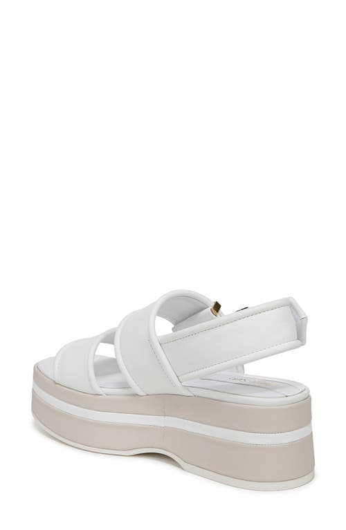 Franco Sarto Piper Slingback Platform Sandal In White
