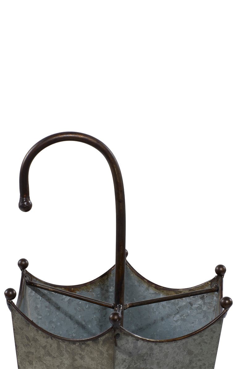 SONOMA SAGE HOME Gray Metal Farmhouse Storage Basket with Metal Handle, Alternate, color, 