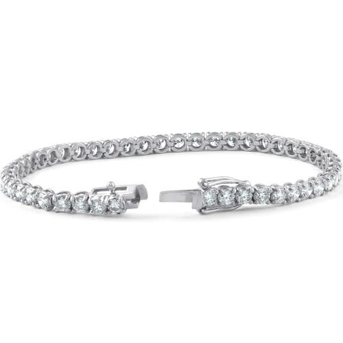 Bliss Diamond 7" Round Cut In 14k White Gold