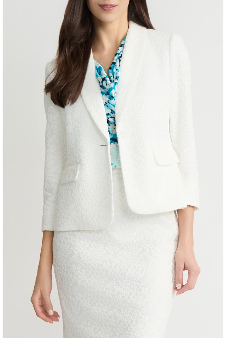 Shawl Collar Blazer, Main, color, LILY WHITE