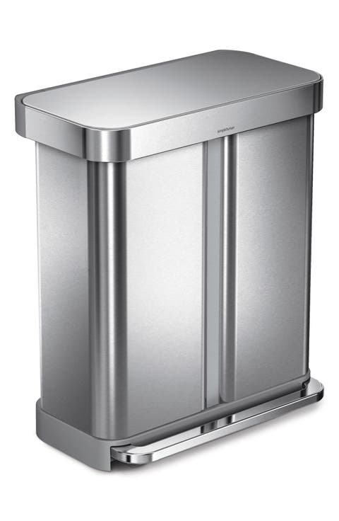 58L recycler rectangular step can