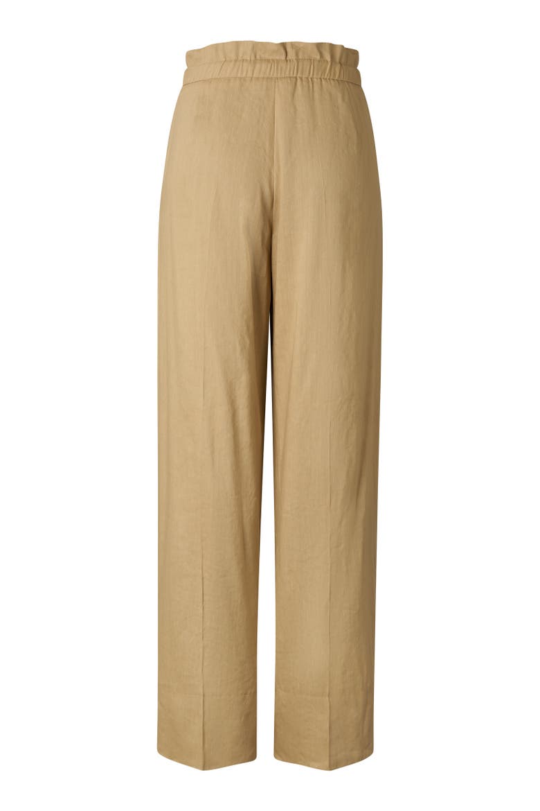 Candy linen blend pants, Alternate, color, Camel