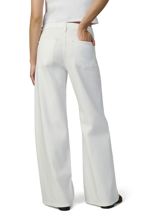 Joe's The Lou Lou Low Rise Wide Leg Jeans In White