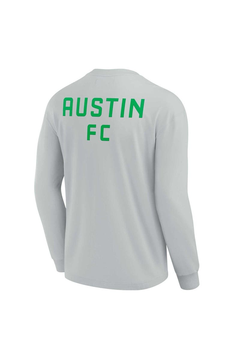 Fanatics Signature Unisex Fanatics Signature Gray Austin FC Elements Super Soft Long Sleeve T-Shirt, Alternate, color, Gray