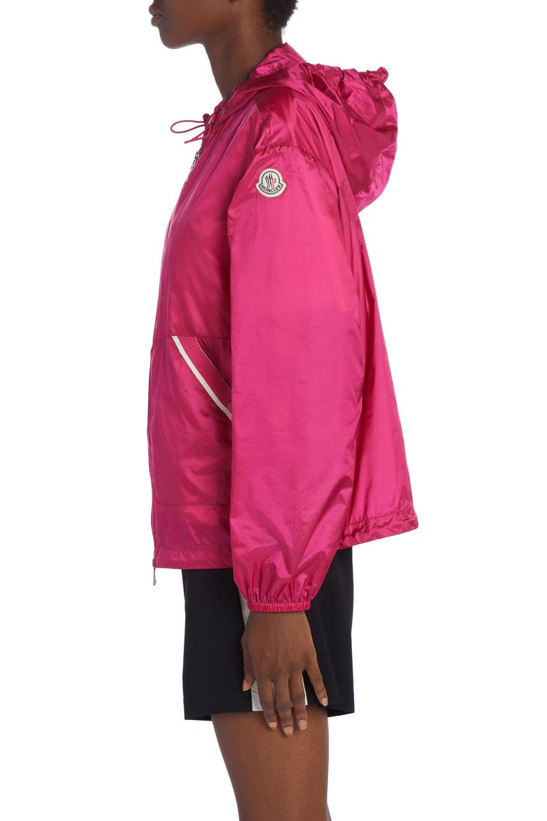 Filiria Hooded Nylon Track Jacket, Alternate, color, CARMINE