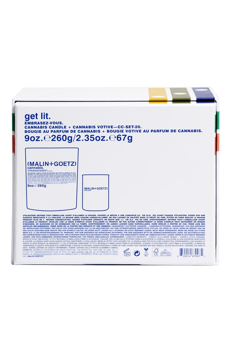 MALIN+GOETZ Get Lit Cannabis Candle Set, Alternate, color, 