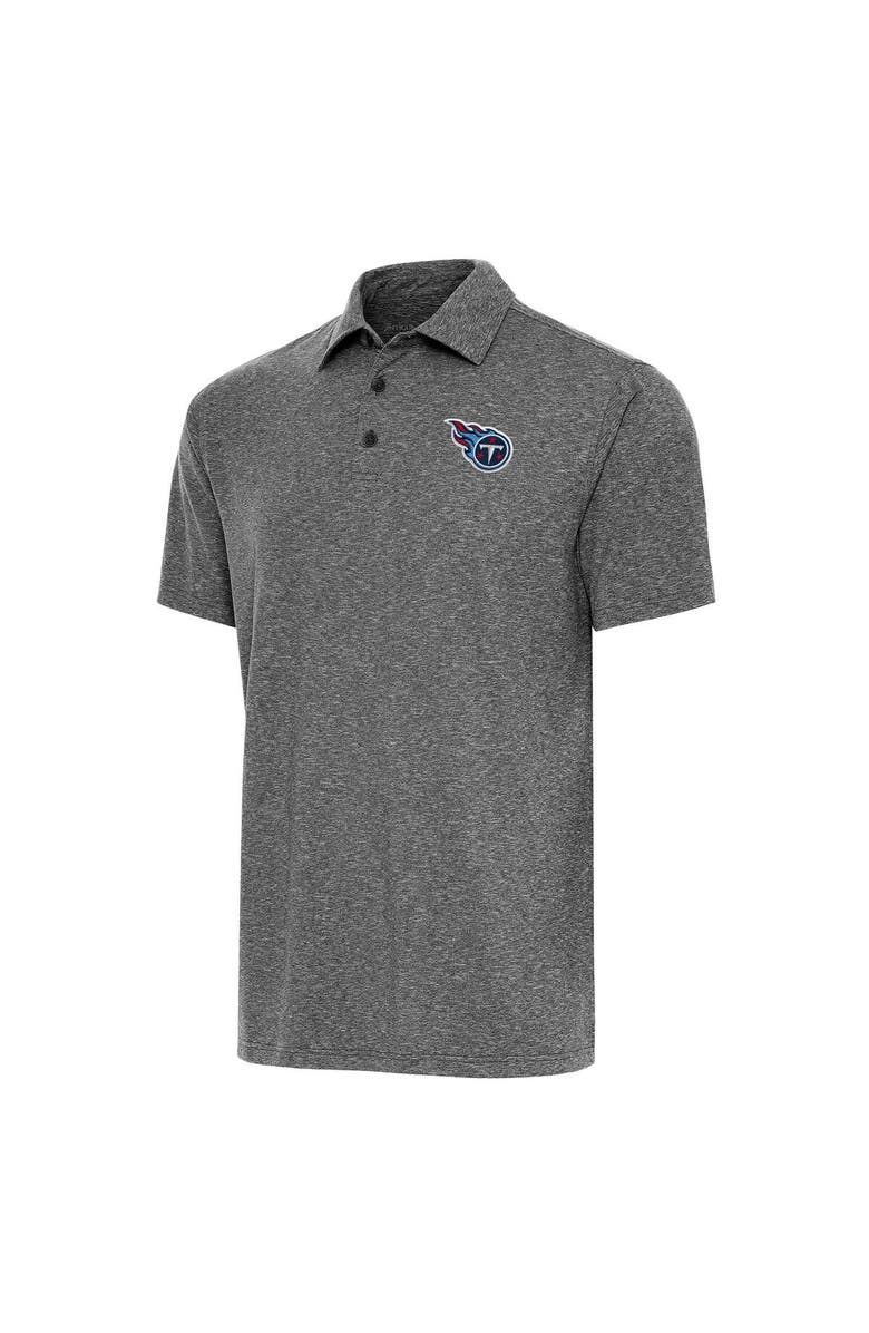 ANTIGUA Men's Antigua  Heather Black Tennessee Titans Par Polo, Main, color, 