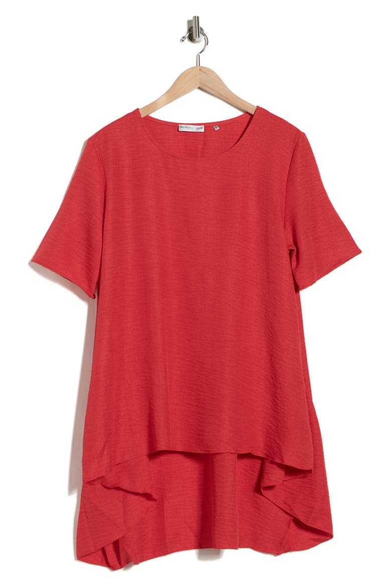 A-Line Tunic Top, Alternate, color, RED