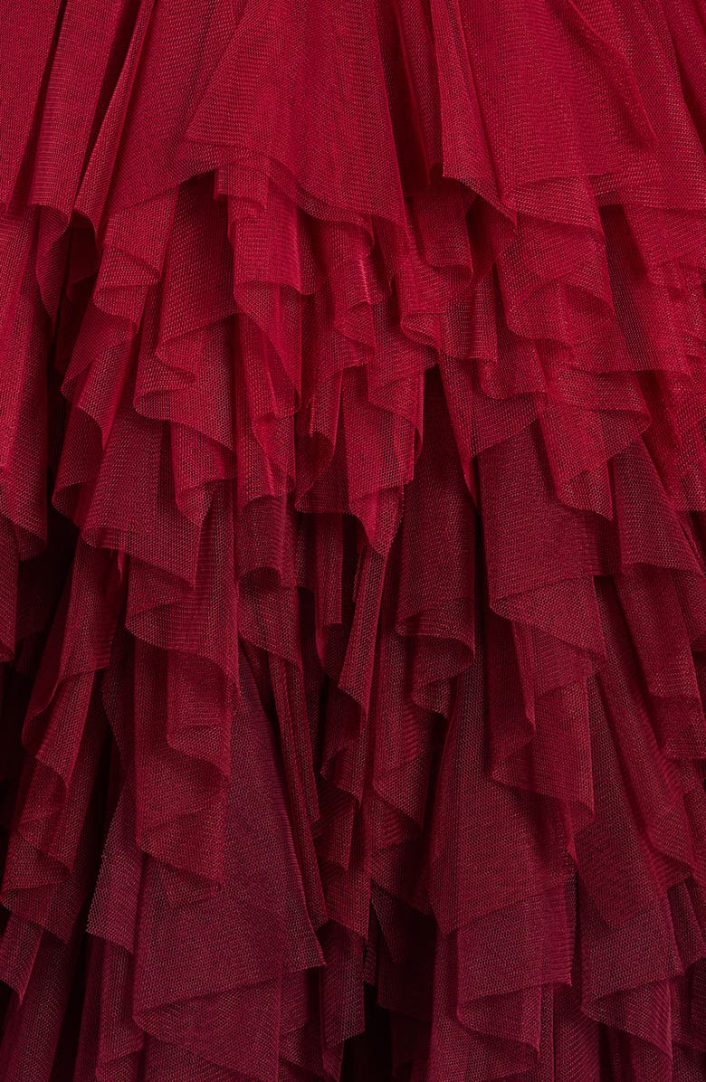 Ava & Yelly Kids' Sequin Tiered Ombré Tulle Party Dress, Alternate, color,