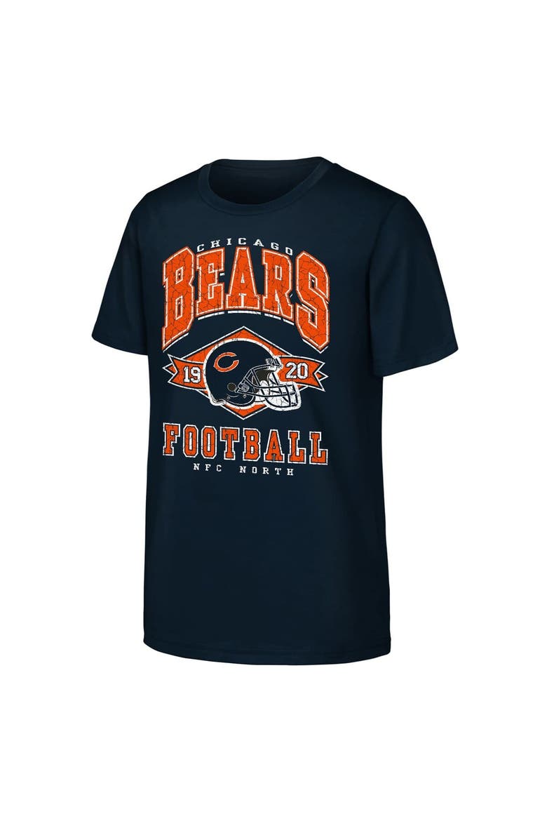 Youth Outerstuff  Navy Chicago Bears Kick Off T-Shirt, Main, color, Navy