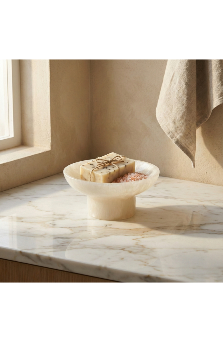 Be Home Seren Soap Dish, Alternate, color, Beige