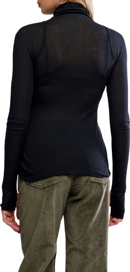 Close to Home Rib Turtleneck Top